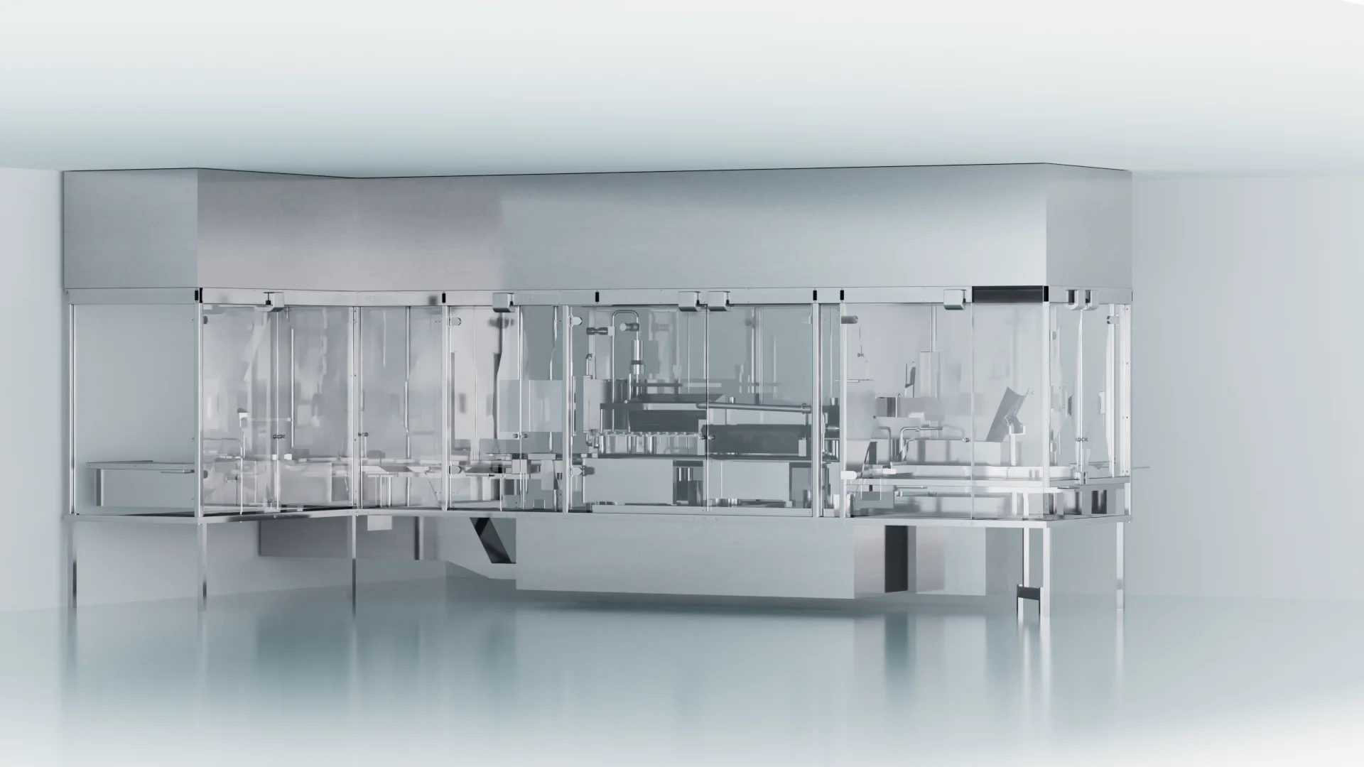 Remplisseuse avant intervention MCP Solutions, ligne de remplissage non conforme Annexe 1